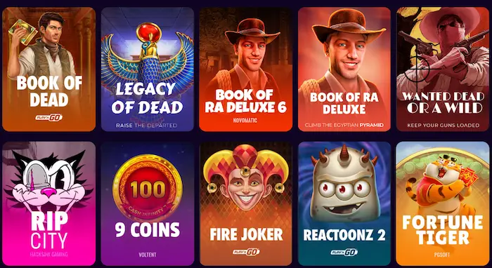 0xBet Casino games