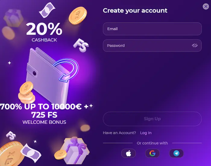 0xBet Casino reg